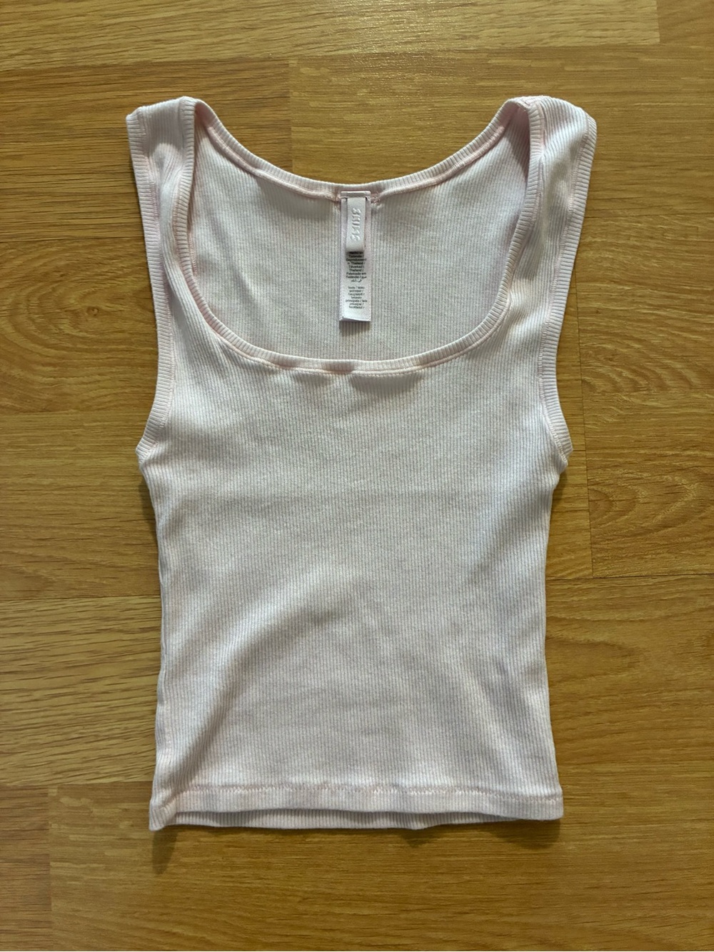 SKIMS Ribbed Tank Top - Light Pink XS